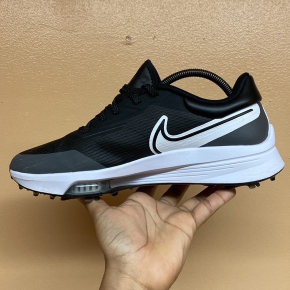 Nike React Air Zoom Infinity Tour NEXT% Spikeless Golf Shoes “Black Gray White” - Picture 7 of 17